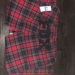 Fox plaid pajamas pants